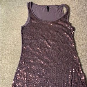 Dark Mauve glitter tank